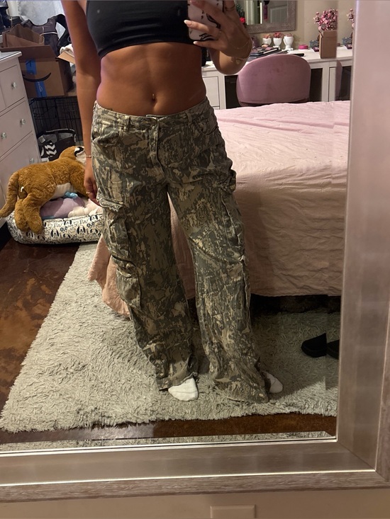 Rehab Pants - Rehab Lab Beige and Olive Camo Cargo Pants